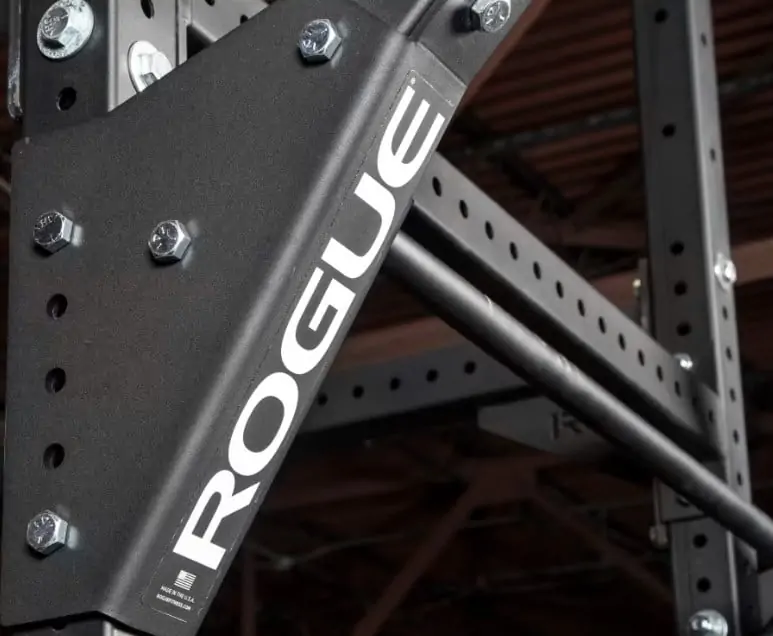 powder-coated flying pull-up bar by Rogue